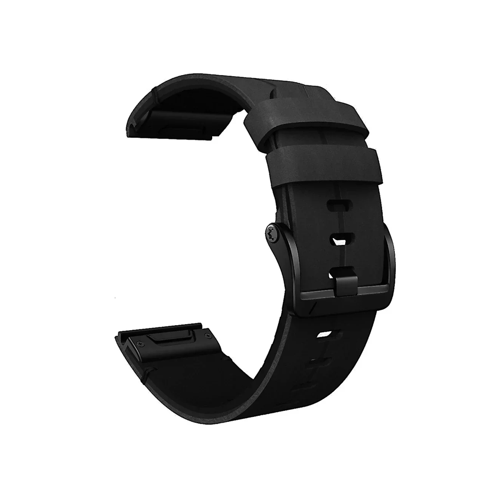 Quick-Fit bandjes | 22mm (Echt leer & titanium) - 2 kleuren