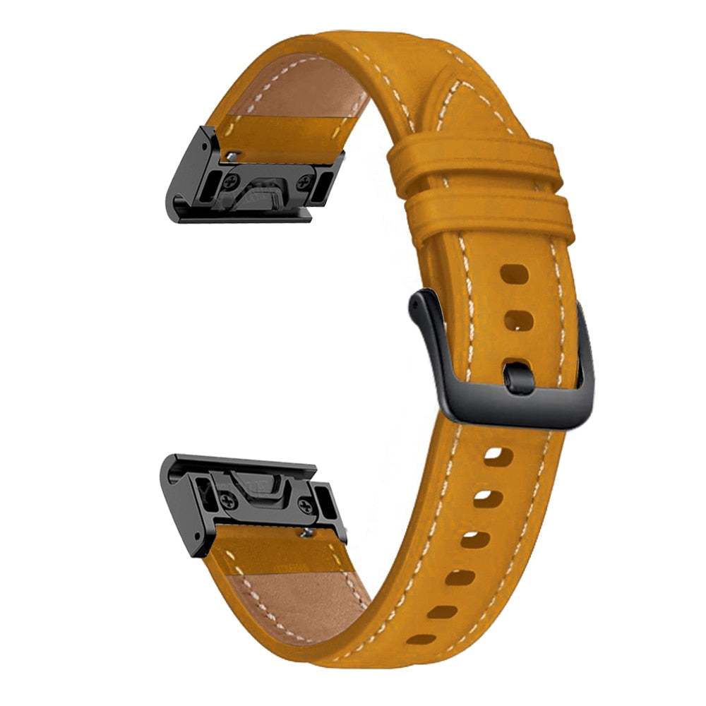 Quick-Fit band | 22mm (Echt leer) - 3 kleuren