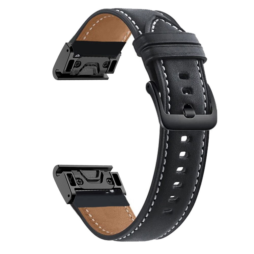 Quick-Fit band | 22mm (Echt leer) - 3 kleuren