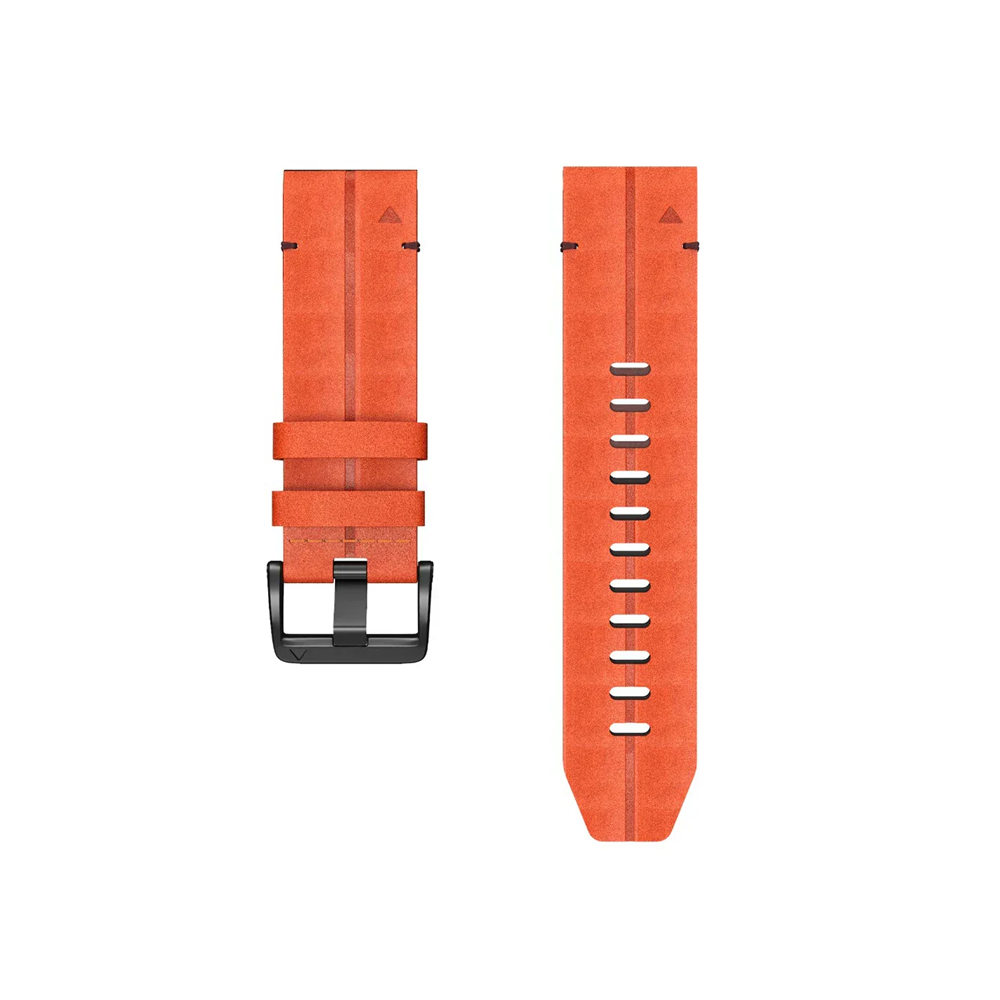 Quick-Fit bandjes | 26mm (Echt Leer & Titanium) - 2 kleuren